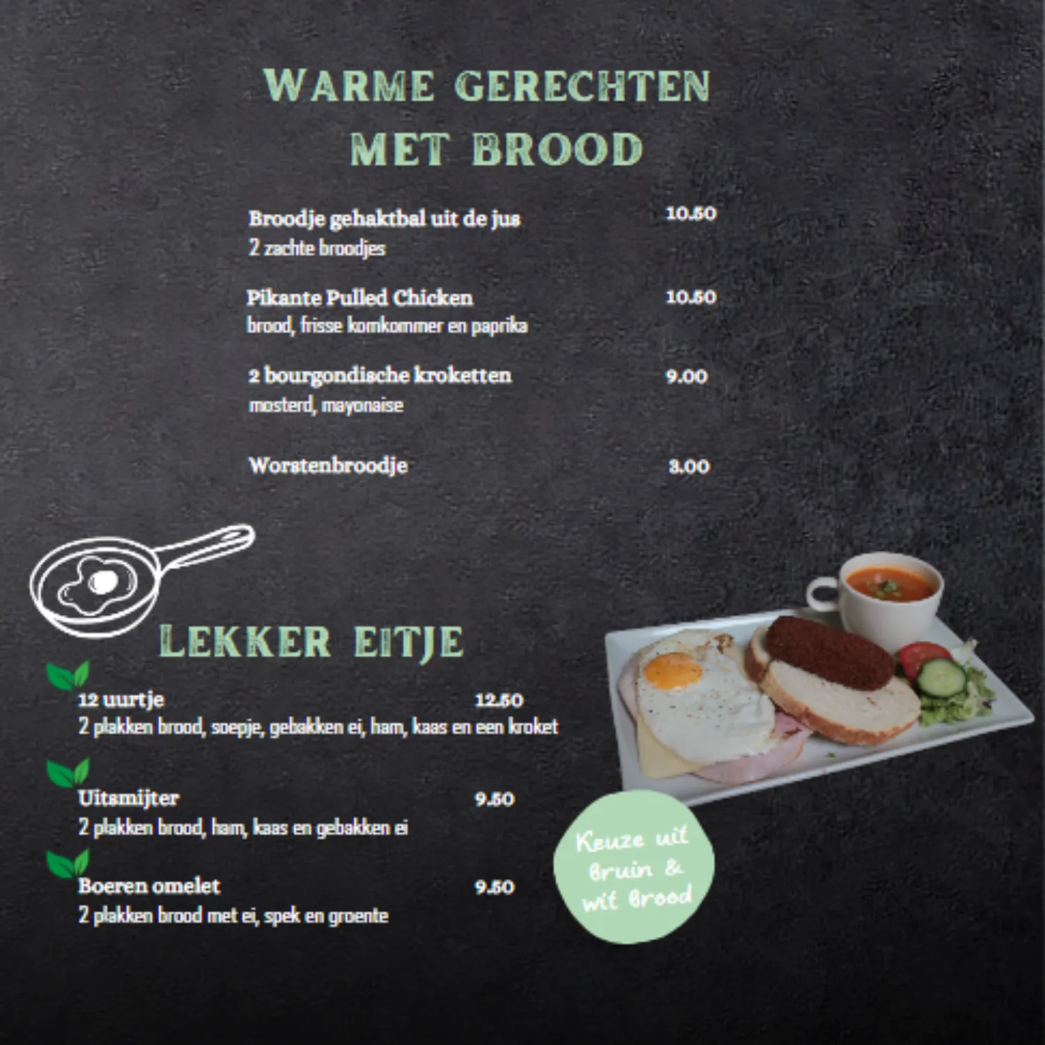 Perron, foto van de zaak zelf