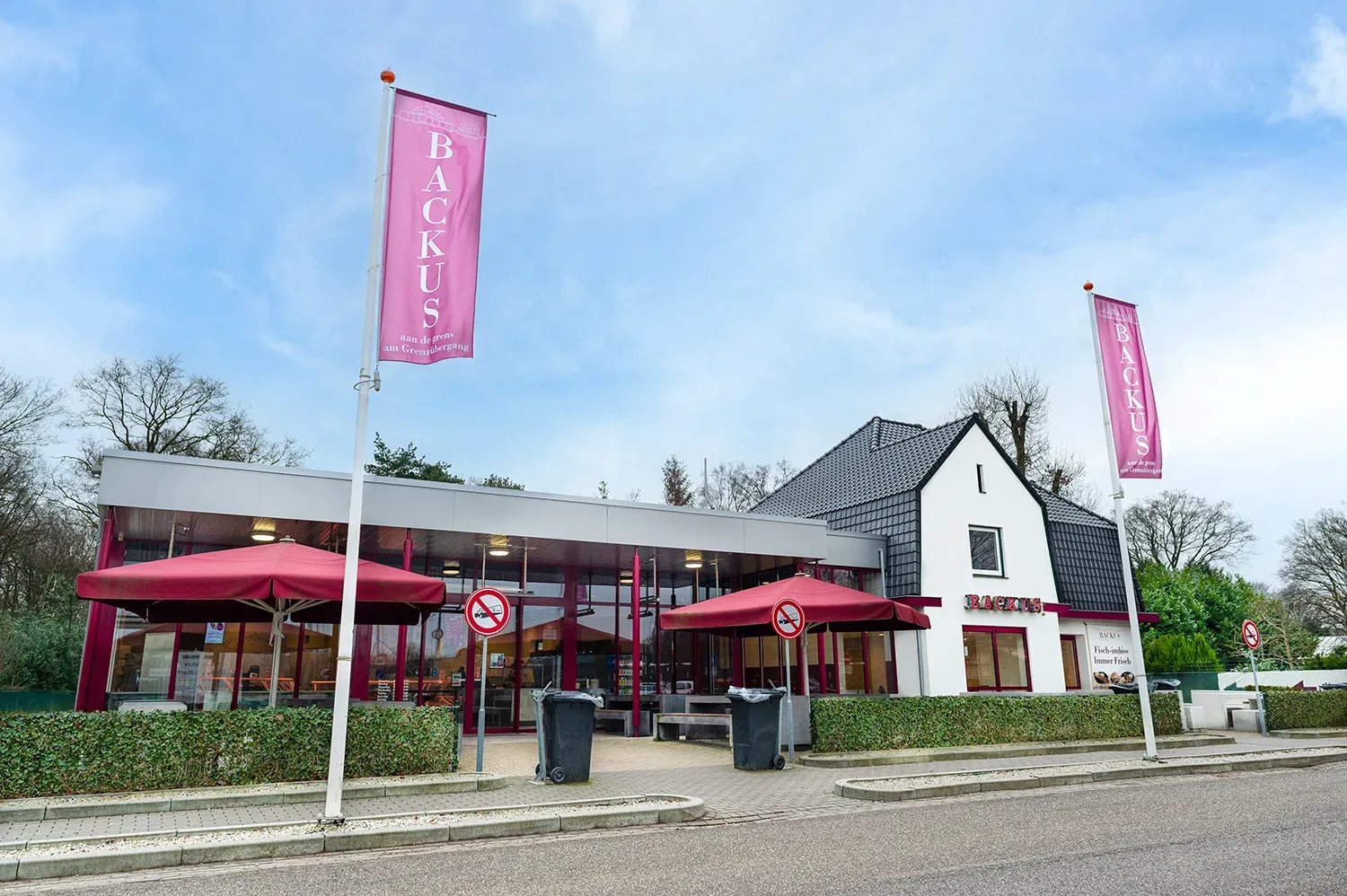 Backus, foto van de zaak zelf