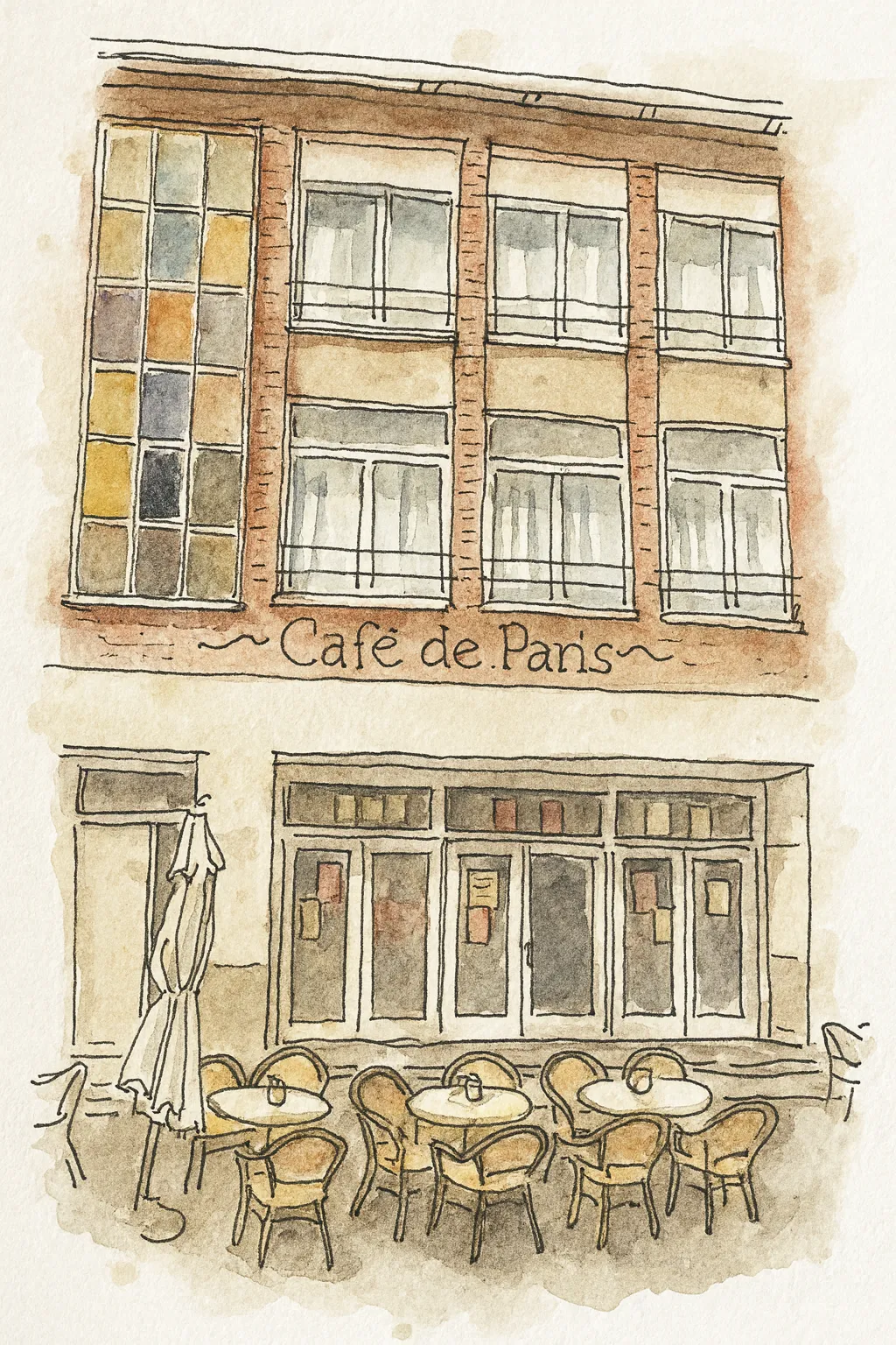 Café de Paris, foto van de zaak zelf