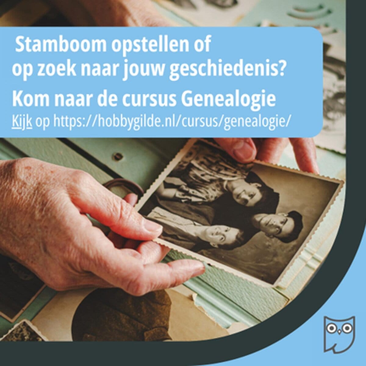 Cursus: Genealogie, stamboomonderzoek, beeld van de organisator