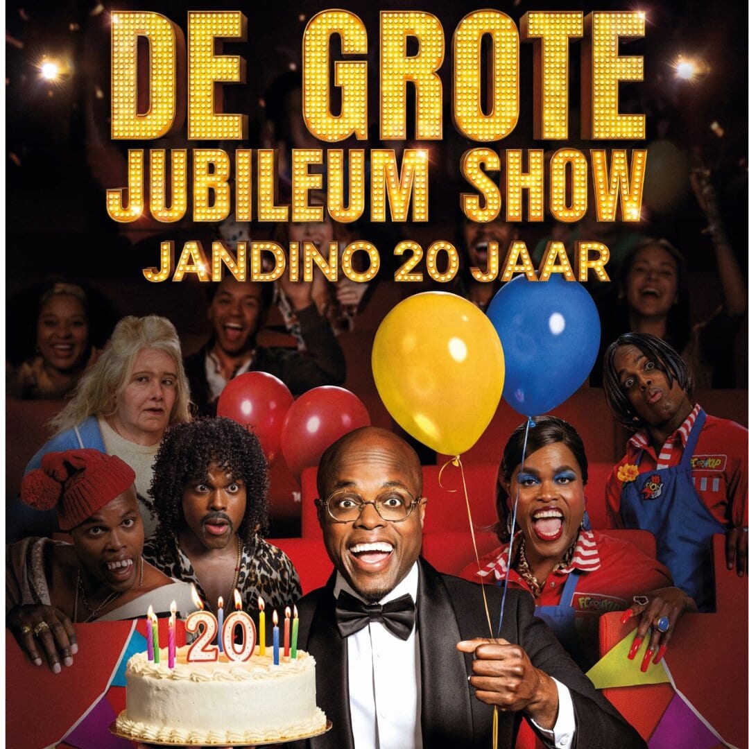 Jandino, beeld van de organisator